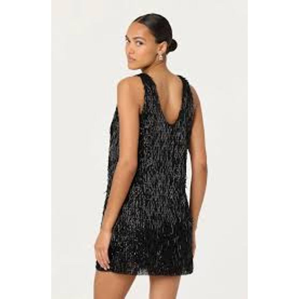 ASTR The Label NWT Emani Sequin Beaded Mini Dress Sleeveless Size Medium Glam - Picture 2 of 8